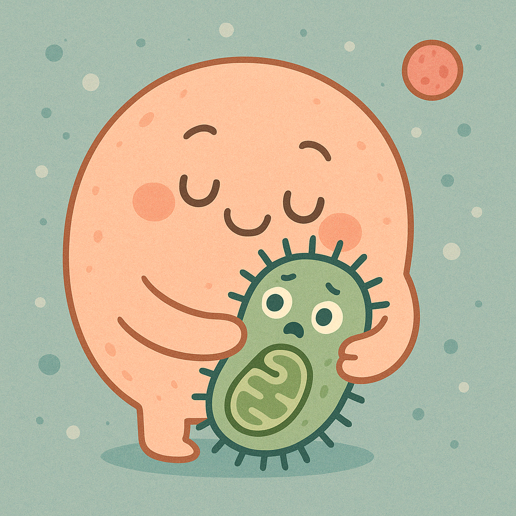 comic of mitochondria formation