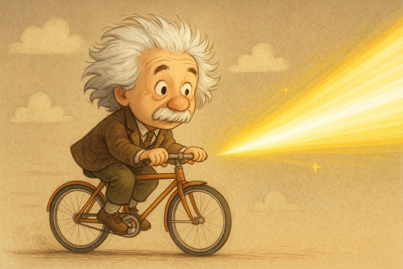 Einstein chasing light